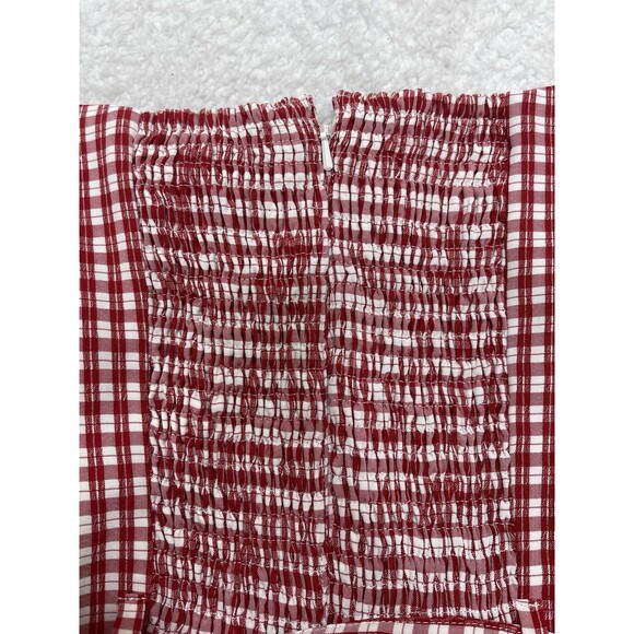 Anthropologie Maeve Mini Dress Red Off The Shoulder Ruffle Sexy Retro Size 6 NWT - Picture 12 of 13